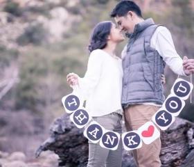 Thank You Wedding Banner Wedding Garlands Buntings Photo Booth Props